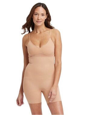 Auden Medium Support Mid Thigh Bodysuit Shapewear w/ Butt Lift